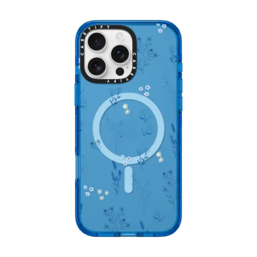 iPhone 16 Pro Max - Small blue flowers