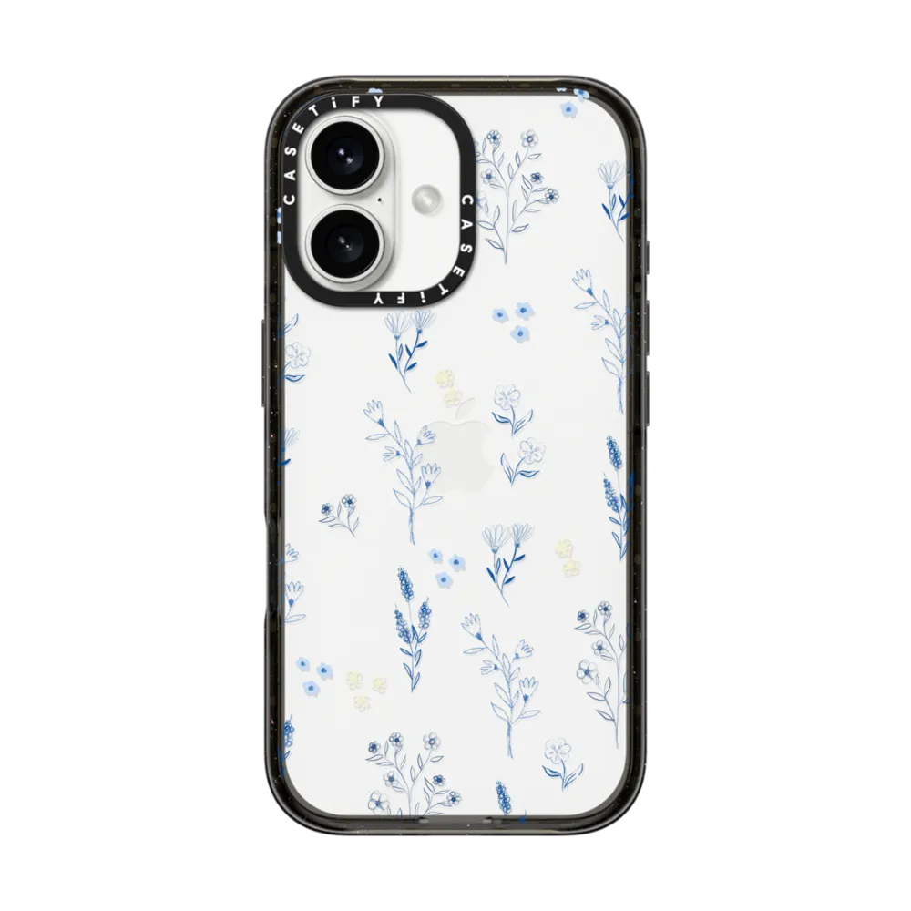 Impact iPhone 16 Case - Small blue flowers