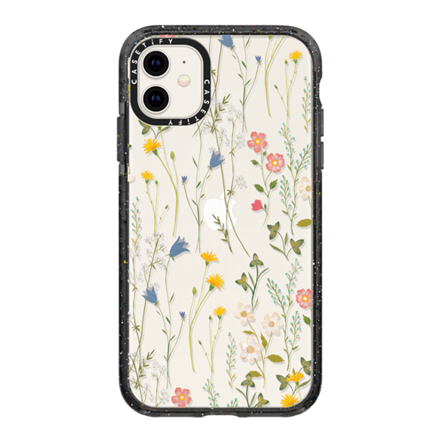 Artiisan x CASETiFY iPhone 11 ケース ブラック インパクトケース Dreamy Floral Pattern