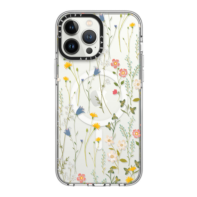 Artiisan x CASETiFY iPhone 13 Pro Max ケース クリア クリア ケース MagSafe対応 Dreamy Floral Pattern