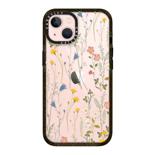 Artiisan x CASETiFY iPhone 13 ケース ブラック インパクトケース Dreamy Floral Pattern