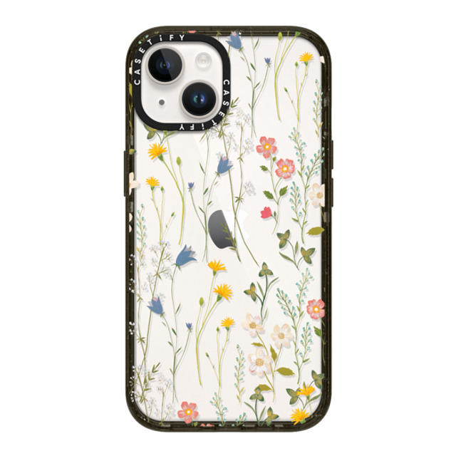 Artiisan x CASETiFY iPhone 14 ケース ブラック インパクトケース Dreamy Floral Pattern