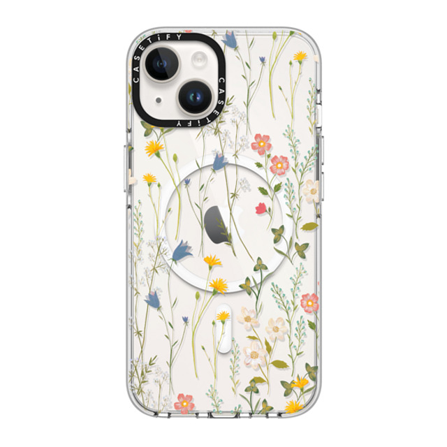 Artiisan x CASETiFY iPhone 14 ケース クリア クリア ケース MagSafe対応 Dreamy Floral Pattern