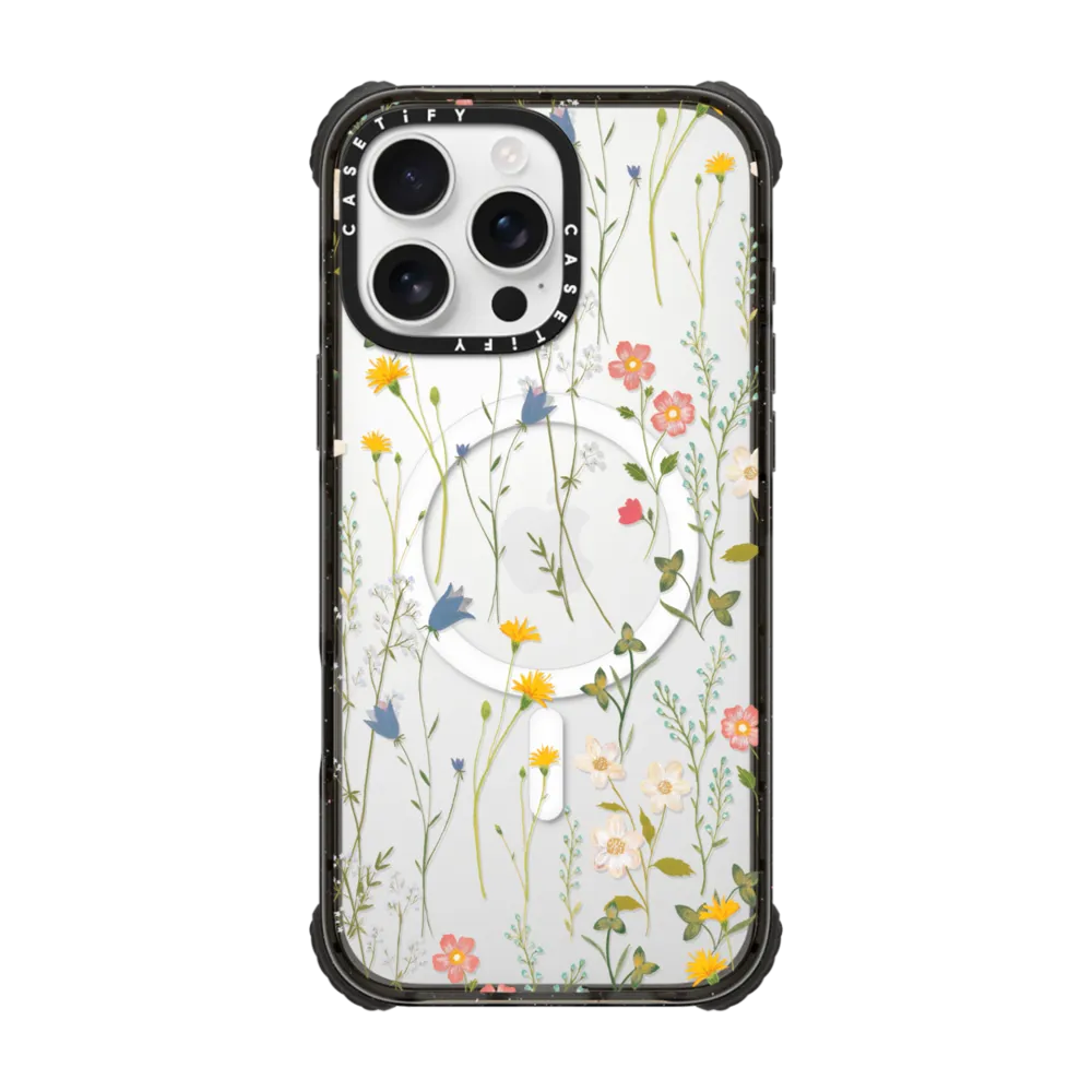 Impact iPhone 16 Pro Max Case MagSafe Compatible - Dreamy Floral Pattern