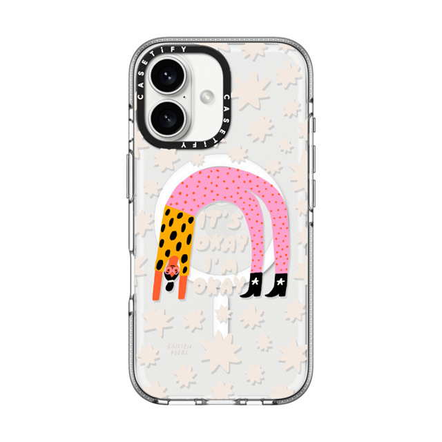 Kristen Peers x CASETiFY iPhone 16 ケース Star,Cartoon クリア クリア ケース MagSafe対応 It's Okay, I'm Okay by Kristen Peers Back to School Kristen Peers x CASETiFY iPhone 16 ケース Star,Cartoon クリア クリア ケース MagSafe対応 It's Okay, I'm Okay by Kristen Peers Back to School