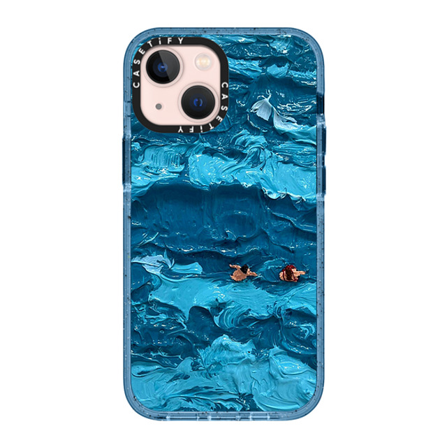 Lee Sang Won x CASETiFY iPhone 13 Mini Case Summer,Ocean ベイビーブルー インパクトケース Floating People #1 Mother's Day Lee Sang Won x CASETiFY iPhone 13 Mini Case Summer,Ocean ベイビーブルー インパクトケース Floating People #1 Mother's Day