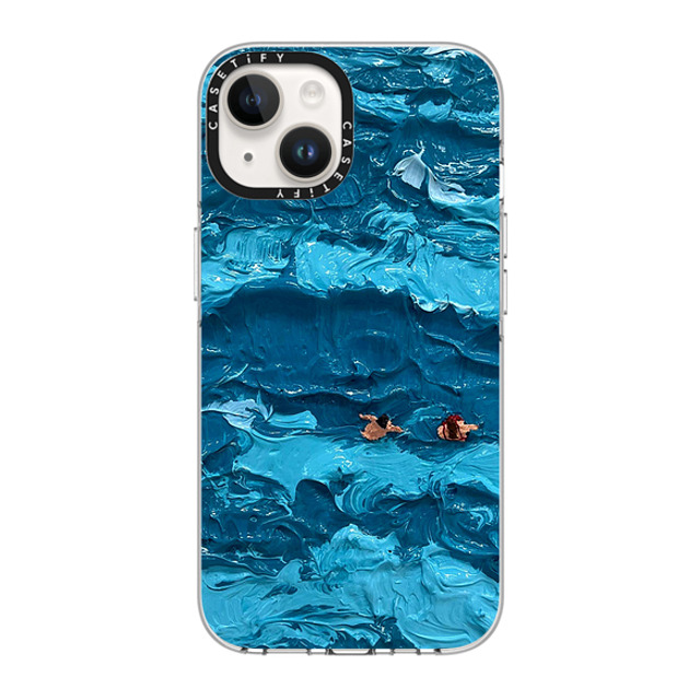 Lee Sang Won x CASETiFY iPhone 14 ケース クリア クリア ケース MagSafe対応 Floating People #1