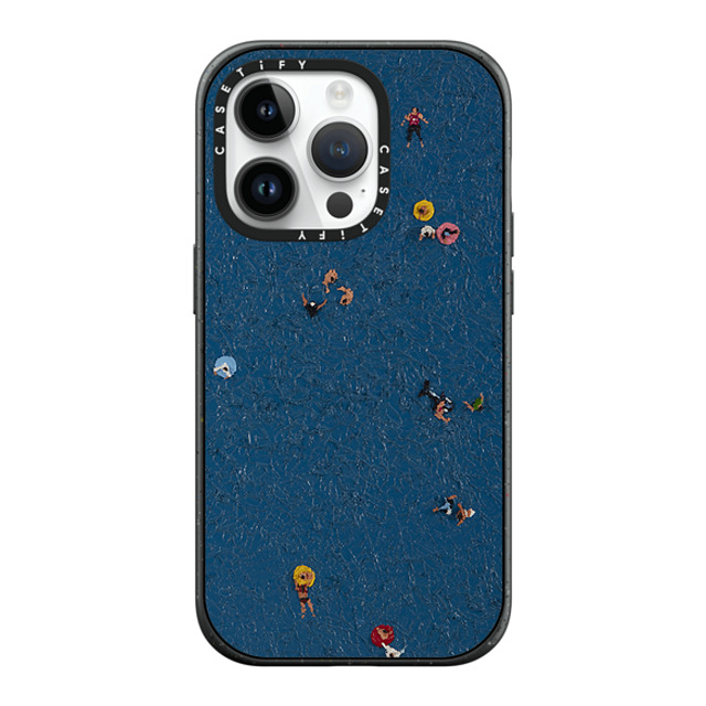 Lee Sang Won x CASETiFY iPhone 14 Pro ケース マットブラック インパクトケース MagSafe対応 Floating People #2