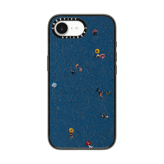 Lee Sang Won x CASETiFY iPhone 16e ケース Summer,Nature ブラック インパクトケース MagSafe対応 Floating People #2 Back to School Lee Sang Won x CASETiFY iPhone 16e ケース Summer,Nature ブラック インパクトケース MagSafe対応 Floating People #2 Back to School