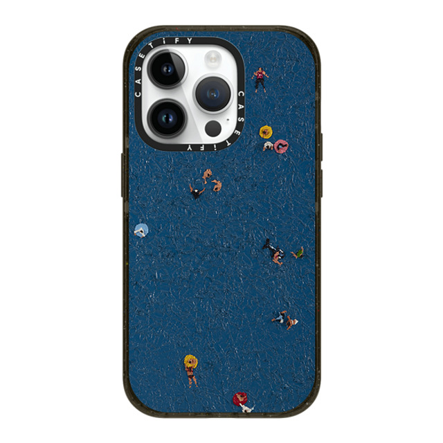 Lee Sang Won x CASETiFY iPhone 14 Pro ケース ブラック インパクトケース MagSafe対応 Floating People #2