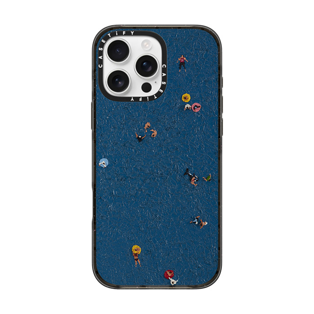 Lee Sang Won x CASETiFY iPhone 16 Pro Max ケース ブラック インパクトケース MagSafe対応 Floating People #2