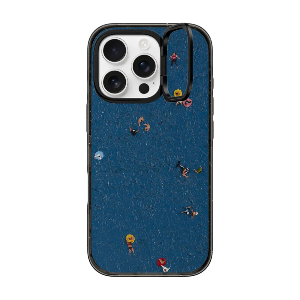 Impact Ring Stand iPhone 16 Pro Case MagSafe Compatible - Floating People #2
