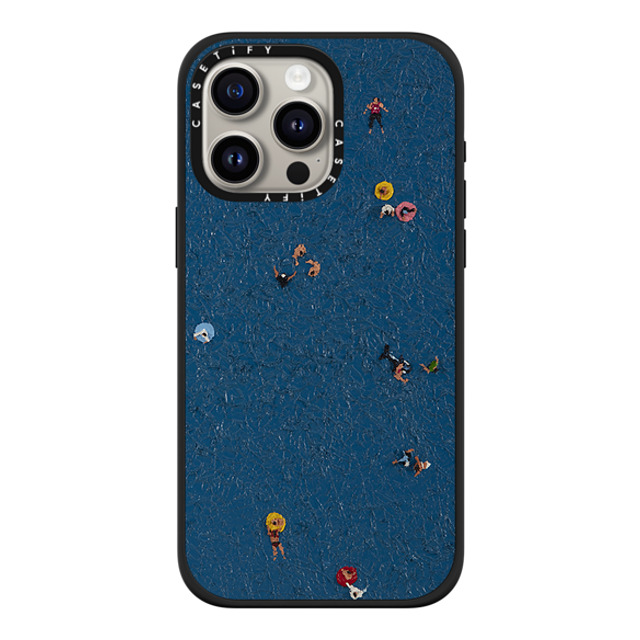 Lee Sang Won x CASETiFY iPhone 15 Pro Max ケース マットブラック インパクトケース MagSafe対応 Floating People #2