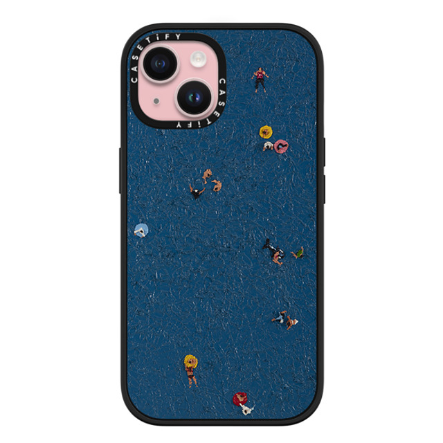 Lee Sang Won x CASETiFY iPhone 15 ケース マットブラック インパクトケース MagSafe対応 Floating People #2