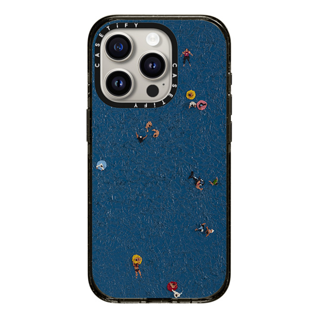 Lee Sang Won x CASETiFY iPhone 15 Pro ケース ブラック インパクトケース Floating People #2