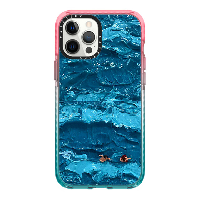 Lee Sang Won x CASETiFY iPhone 12 Pro Max Case Pink/Blue Impact Case Floating people #1 Mother's Day Lee Sang Won x CASETiFY iPhone 12 Pro Max Case Pink/Blue Impact Case Floating people #1 Mother's Day