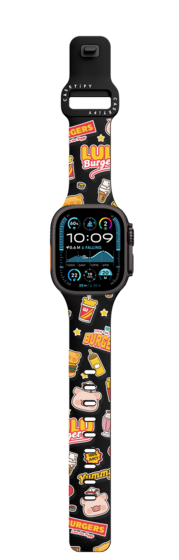 Apple Watch Ultra 3 (49mm) - Burgers Stickermania by LuLu the Piggy