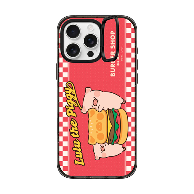 Lulu the Piggy x CASETiFY iPhone 16 Pro Max Case Checkered,Animal Black インパクトリングスタンドケース MagSafe対応 LET'S EAT BURGERS TOGETHER BY LULU THE PIGGY Mother's Day Lulu the Piggy x CASETiFY iPhone 16 Pro Max Case Checkered,Animal Black インパクトリングスタンドケース MagSafe対応 LET'S EAT BURGERS TOGETHER BY LULU THE PIGGY Mother's Day