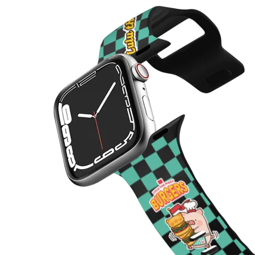 Apple Watch Series 7-9 (45mm) - Your Daily Burgers by LuLu the Piggy