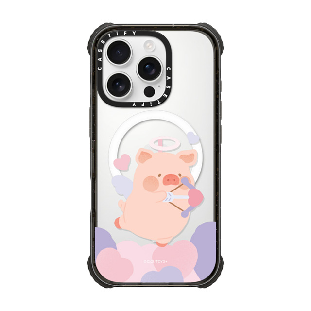 Lulu the Piggy x CASETiFY iPhone 16 Pro Case Black ウルトラ インパクトケース MagSafe 対応 LuLu The Piggy Love Cupid Case Lulu the Piggy x CASETiFY iPhone 16 Pro Case Black ウルトラ インパクトケース MagSafe 対応 LuLu The Piggy Love Cupid Case