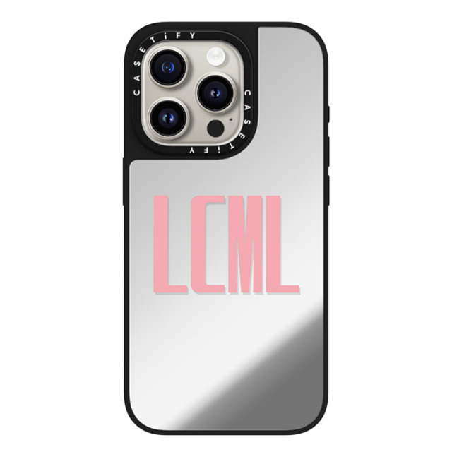 CASETiFY iPhone 15 Pro Case Silver on Black ミラーケース MagSafe対応 Custom Case - LCML CASETiFY iPhone 15 Pro Case Silver on Black ミラーケース MagSafe対応 Custom Case - LCML