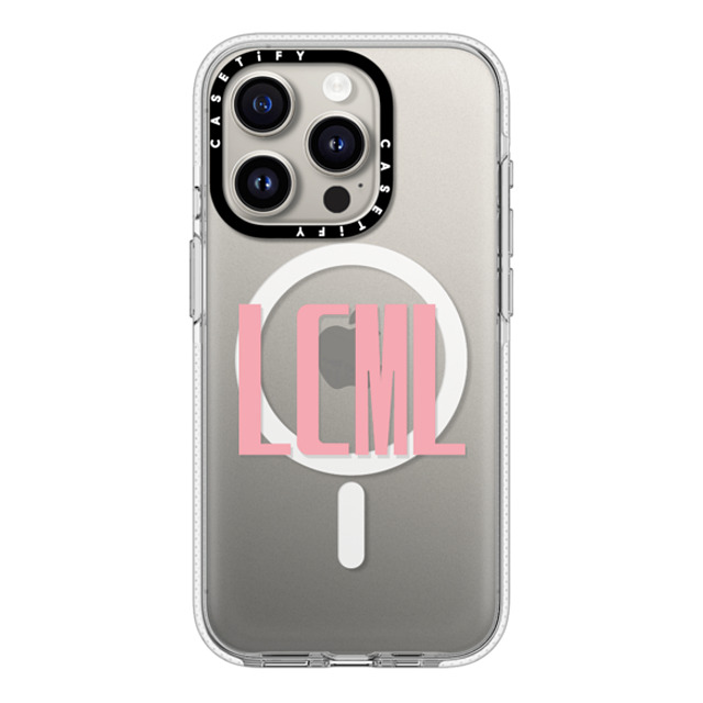 CASETiFY iPhone 15 Pro Case Clear Clear Case MagSafe Compatible Custom Case - LCML CASETiFY iPhone 15 Pro Case Clear Clear Case MagSafe Compatible Custom Case - LCML