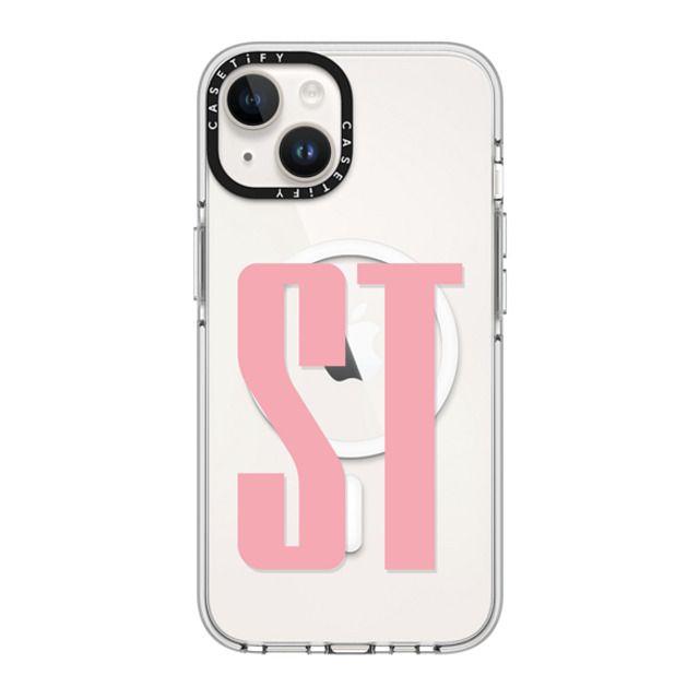 CASETiFY iPhone 14 Case Clear Clear Case MagSafe Compatible Custom Case - ST CASETiFY iPhone 14 Case Clear Clear Case MagSafe Compatible Custom Case - ST