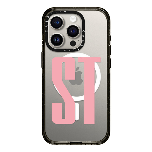 CASETiFY iPhone 15 Pro Case Black Impact Case MagSafe Compatible Custom Case - ST CASETiFY iPhone 15 Pro Case Black Impact Case MagSafe Compatible Custom Case - ST