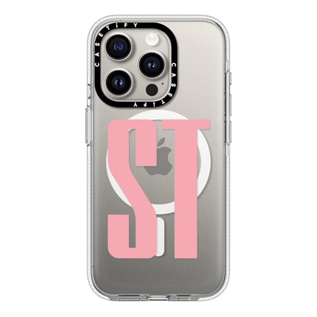 CASETiFY iPhone 15 Pro Case Clear Clear Case MagSafe Compatible Custom Case - ST CASETiFY iPhone 15 Pro Case Clear Clear Case MagSafe Compatible Custom Case - ST
