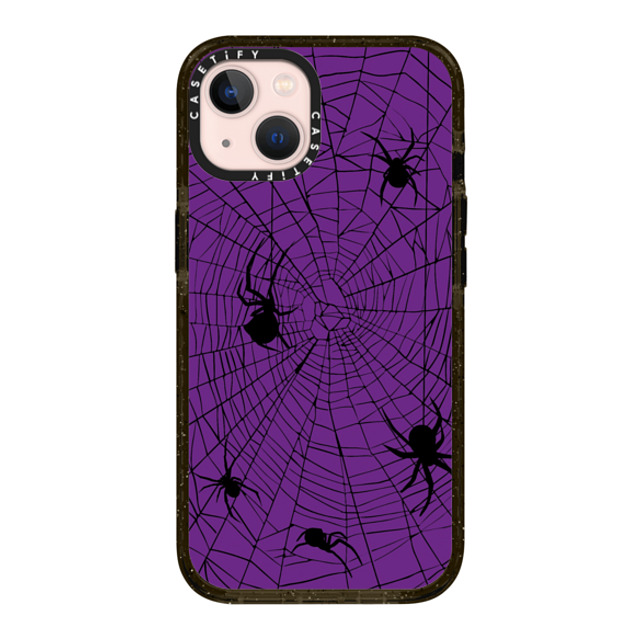 CASETiFY iPhone 13 ケース ブラック インパクトケース Spider Webs lara torrance