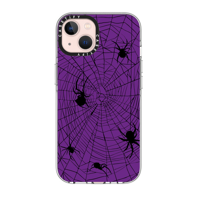 CASETiFY iPhone 13 ケース クリア クリア ケース MagSafe対応 Spider Webs lara torrance