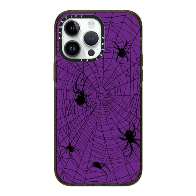 CASETiFY iPhone 14 Pro Max ケース ブラック インパクトケース MagSafe対応 Spider Webs lara torrance