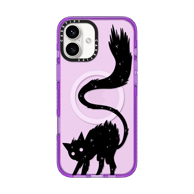 CASETiFY iPhone 16 Plus Case パープル インパクトケース MagSafe対応 Scaredy Cat lara torrance Father's Day CASETiFY iPhone 16 Plus Case パープル インパクトケース MagSafe対応 Scaredy Cat lara torrance Father's Day