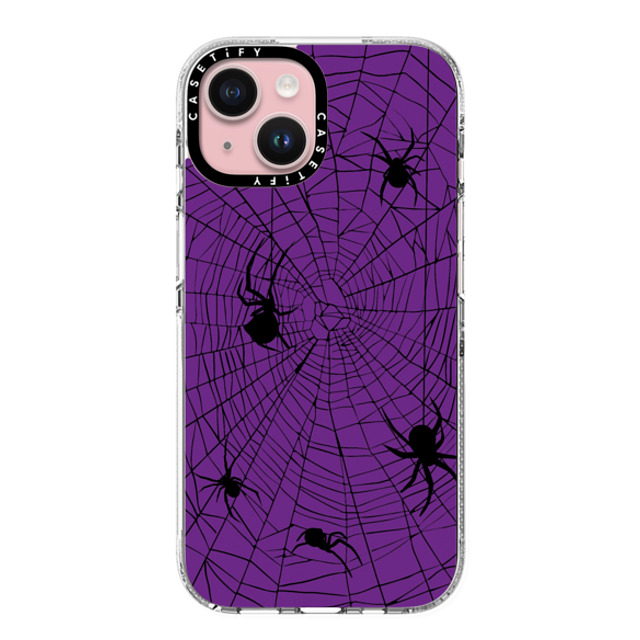 CASETiFY iPhone 15 ケース クリア クリア ケース MagSafe対応 Spider Webs lara torrance