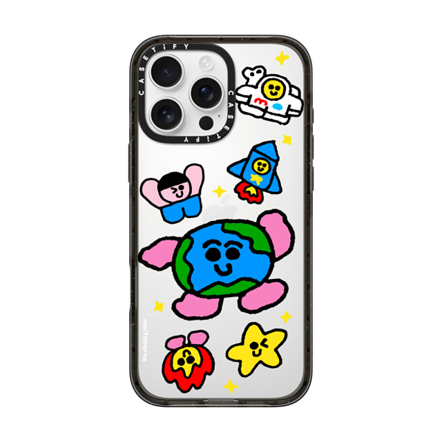 Maitoparta x CASETiFY iPhone 16 Pro Max ケース Cartoon ブラック インパクトケース SPACE Back to School Maitoparta x CASETiFY iPhone 16 Pro Max ケース Cartoon ブラック インパクトケース SPACE Back to School