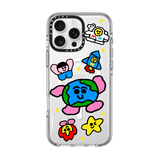 Maitoparta x CASETiFY iPhone 16 Pro Max ケース Cartoon クリア クリア ケース MagSafe対応 SPACE Back to School Maitoparta x CASETiFY iPhone 16 Pro Max ケース Cartoon クリア クリア ケース MagSafe対応 SPACE Back to School