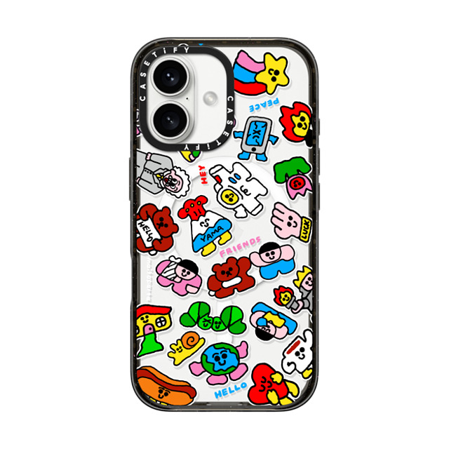Maitoparta x CASETiFY iPhone 16 ケース Cartoon,Pop Art ブラック インパクトケース MagSafe対応 NEO FRIENDS Back to School Maitoparta x CASETiFY iPhone 16 ケース Cartoon,Pop Art ブラック インパクトケース MagSafe対応 NEO FRIENDS Back to School