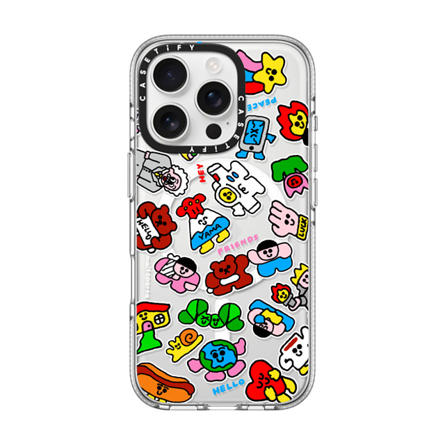 Maitoparta x CASETiFY iPhone 16 Pro ケース Cartoon,Pop Art クリア クリア ケース MagSafe対応 NEO FRIENDS Back to School Maitoparta x CASETiFY iPhone 16 Pro ケース Cartoon,Pop Art クリア クリア ケース MagSafe対応 NEO FRIENDS Back to School