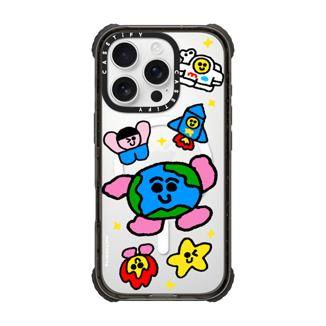 Maitoparta x CASETiFY iPhone 16 Pro ケース Cartoon ブラック ウルトラ インパクトケース MagSafe 対応 SPACE Back to School Maitoparta x CASETiFY iPhone 16 Pro ケース Cartoon ブラック ウルトラ インパクトケース MagSafe 対応 SPACE Back to School