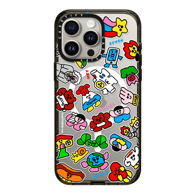 Maitoparta x CASETiFY iPhone 15 Pro Max Case Cartoon,Pop Art Black Impact Case MagSafe Compatible NEO FRIENDS Back to School Maitoparta x CASETiFY iPhone 15 Pro Max Case Cartoon,Pop Art Black Impact Case MagSafe Compatible NEO FRIENDS Back to School