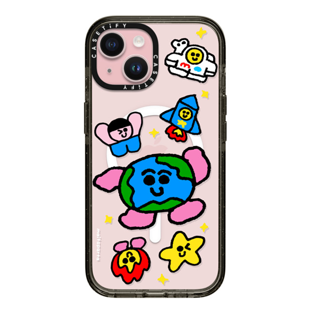 Maitoparta x CASETiFY iPhone 15 ケース Cartoon ブラック インパクトケース MagSafe対応 SPACE Father's Day Maitoparta x CASETiFY iPhone 15 ケース Cartoon ブラック インパクトケース MagSafe対応 SPACE Father's Day