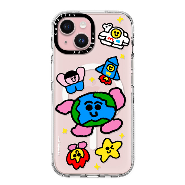 Maitoparta x CASETiFY iPhone 15 Case Cartoon Clear Clear Case MagSafe Compatible SPACE Mother's Day Maitoparta x CASETiFY iPhone 15 Case Cartoon Clear Clear Case MagSafe Compatible SPACE Mother's Day