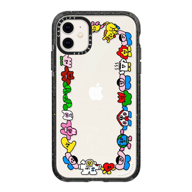 Maitoparta x CASETiFY iPhone 11 ケース ブラック インパクトケース HAND in HAND
