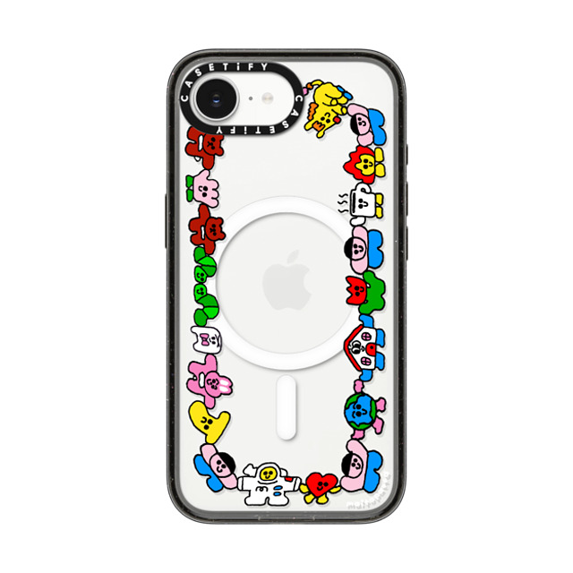 Maitoparta x CASETiFY iPhone 16e ケース Cartoon,Pop Art ブラック インパクトケース MagSafe対応 HAND in HAND Back to School Maitoparta x CASETiFY iPhone 16e ケース Cartoon,Pop Art ブラック インパクトケース MagSafe対応 HAND in HAND Back to School