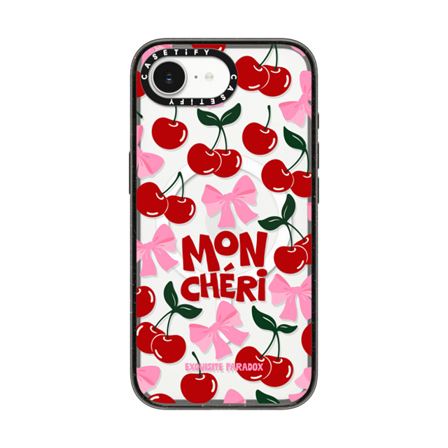 The Exquisite Paradox x CASETiFY iPhone 16e Case Cherry,Fruit Black Impact Case MagSafe Compatible Mon Cheri Cherries Back to School The Exquisite Paradox x CASETiFY iPhone 16e Case Cherry,Fruit Black Impact Case MagSafe Compatible Mon Cheri Cherries Back to School