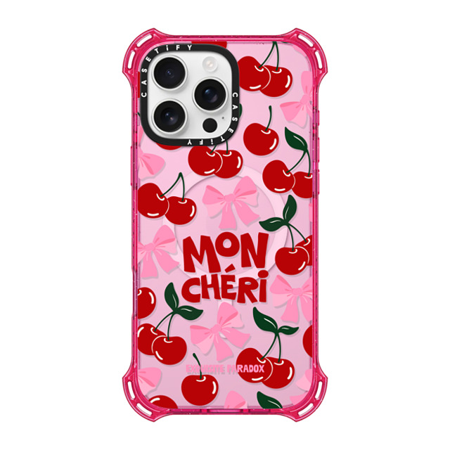 The Exquisite Paradox x CASETiFY iPhone 16 Pro Max Case プリムローズ ピンク バウンスケース Mon Cheri Cherries The Exquisite Paradox x CASETiFY iPhone 16 Pro Max Case プリムローズ ピンク バウンスケース Mon Cheri Cherries
