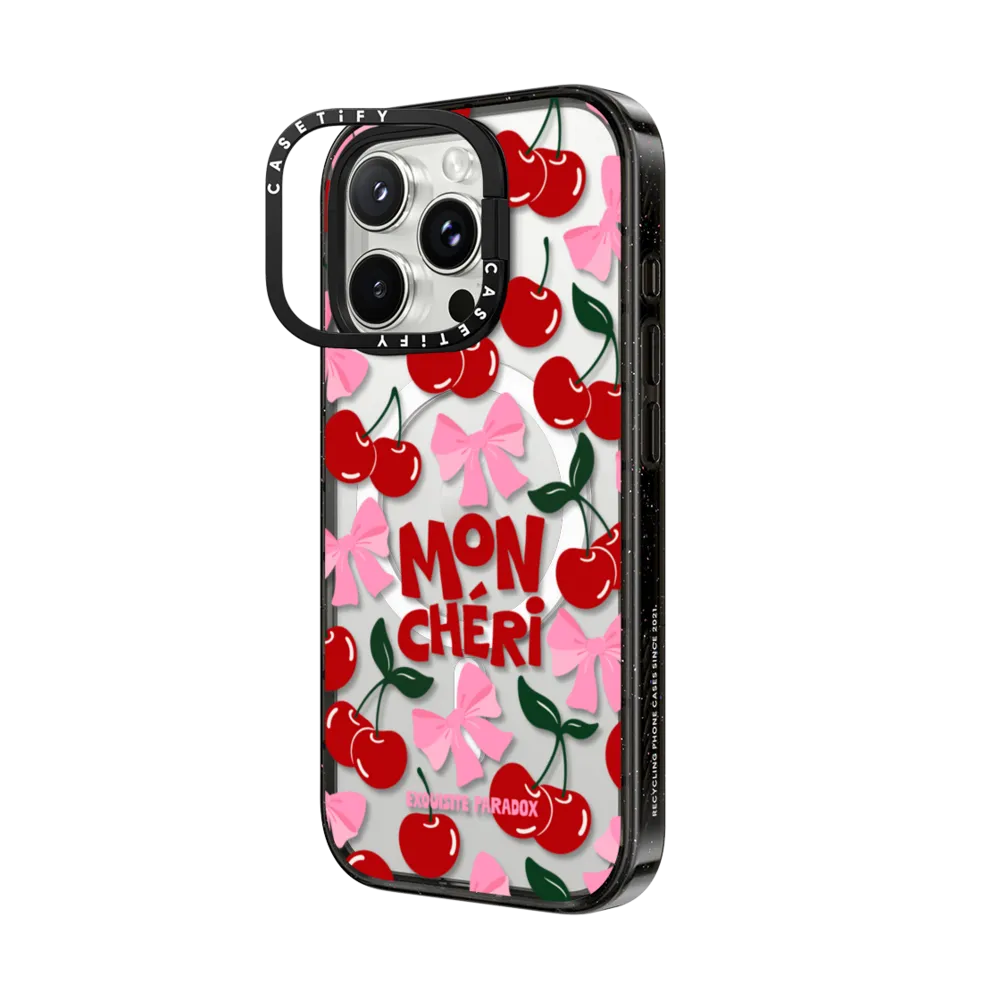 맥세이프 호환 임팩트 링 스탠드 케이스  - Mon Cheri Cherries