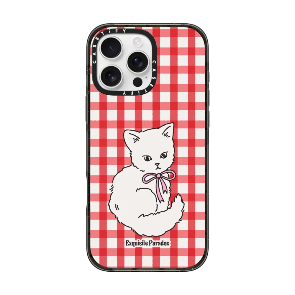 Impact iPhone 16 Pro Max Case MagSafe Compatible - Kitten Ribbon