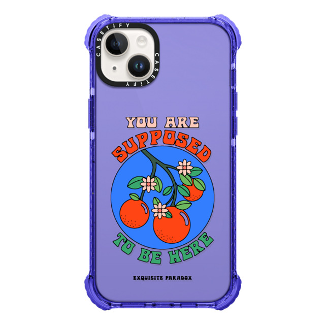 The Exquisite Paradox x CASETiFY iPhone 14 Plus Case Fruit,Cartoon Peri Purple ウルトラインパクトケース Encouraging Oranges by Exquisite Paradox Mother's Day The Exquisite Paradox x CASETiFY iPhone 14 Plus Case Fruit,Cartoon Peri Purple ウルトラインパクトケース Encouraging Oranges by Exquisite Paradox Mother's Day
