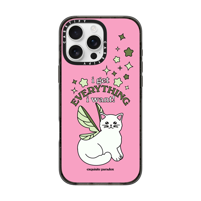 The Exquisite Paradox x CASETiFY iPhone 16 Pro Max Case Animal,Cartoon Black Impact Case MagSafe Compatible Fairy Cat by Exquisite Paradox Mother's Day The Exquisite Paradox x CASETiFY iPhone 16 Pro Max Case Animal,Cartoon Black Impact Case MagSafe Compatible Fairy Cat by Exquisite Paradox Mother's Day